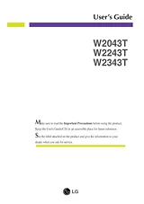 LG W2343T-PF Owner's Manual
