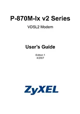 ZyXEL Communications P-870M-Ix v2 Справочник Пользователя