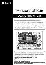 Roland SH-32 Owner's Manual