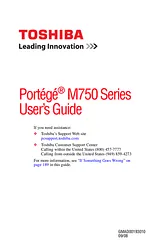Toshiba M750 User Guide