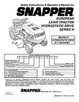 Snapper LT150H33IBV Manual Do Utilizador