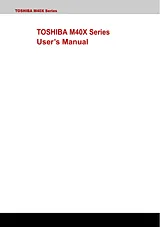 Toshiba M40X User Manual