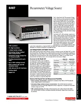 Keithley 6487/E Digital-Multimeter, DMM, 6487/E Scheda Tecnica
