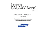 Samsung Galaxy Note 10.1 ユーザーズマニュアル