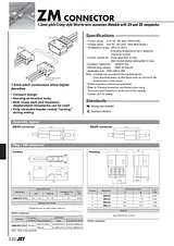 Jst ZMR-3 Housing, ZM Series Grid pitch: 1.5 mm Number of pins: 3 Nominal current: 0.7 A ZMR-3 Data Sheet