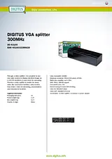 Digitus VGA splitter DC-43100 Техническая Спецификация
