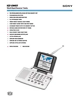 Sony ICF-SW07 Guide De Spécification