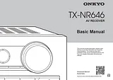 ONKYO tx-nr646 사용자 매뉴얼