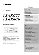 ONKYO TX-DS777 用户手册