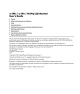 HP (Hewlett-Packard) W19b Manual Do Utilizador