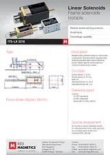 Intertec ITS-LX-2218-24VDC-10mm, 4 N/de-energised 20 N electromagnet, 24 Vdc 53 W M3 ITS-LX-2218-24VDC-10mm Data Sheet