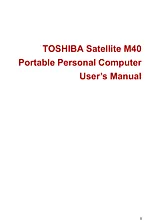 Toshiba M40 ユーザーズマニュアル
