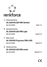 Renkforce LED PAR stage spotlight No. of LEDs: 108 DL-LED107S DL-LED107S Manual Do Utilizador