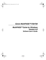Canon f30 Guida Al Software