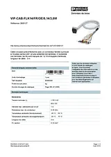 Phoenix Contact Round cable VIP-CAB-FLK14/FR/OE/0,14/3,0M 2900127 2900127 Data Sheet