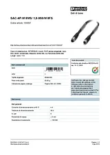 Phoenix Contact Bus system cable SAC-4P-M 8MS/ 1,0-950/M 8FS 1543537 1543537 Data Sheet