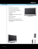 Sony KLV-32U100M Guide De Spécification