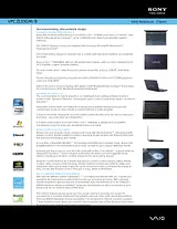 Sony VPCZ133GM/B Guia De Especificaciones