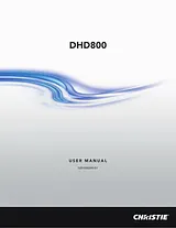 Christie Digital Systems DHD800 사용자 설명서