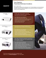Sony VPL-CS6 Guide De Spécification