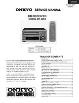 ONKYO CR-305X Справочник Пользователя