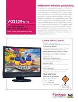 Viewsonic VG2230wm VG2230WM-EU Fascicule