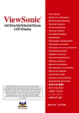 Viewsonic VA703b ユーザーガイド