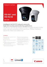 Canon VB-H41 6812B001 Leaflet
