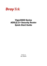 Draytek 2800 Quick Setup Guide
