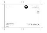 Motorola E398 Справочник Пользователя