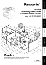 Panasonic UF-8100 Instruction Manual