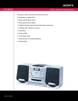 Sony CFD-ZW755 Guida Specifiche