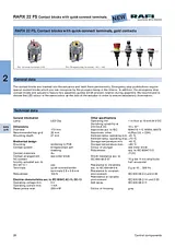 Rafi RAFI N/A 1.20.126.501/0000 EMERGENCY STOP Plug connector with gold Contact 1.20.126.501/0000 EMERGENCY STOP Plug 1.20.126.501/0000 Data Sheet