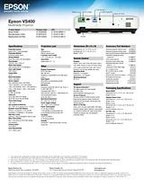 Epson VS400 Guide De Spécification