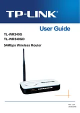 TP-LINK TL-WR340GD ユーザーズマニュアル