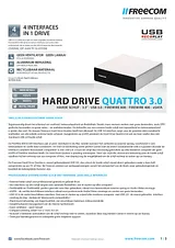 Freecom Quattro 3.0 3TB 56068 データシート