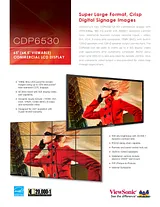 Viewsonic CDP6530 Merkblatt