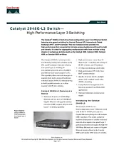 Cisco Cat 2948G-L3 48xF+ENet 2xGENet RJ45 WS-C2948G-L3 Datenbogen
