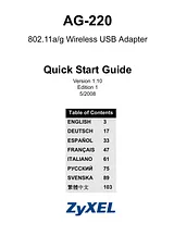 ZyXEL Communications AG-220 用户手册