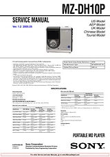 Sony mz-dh10p Manuale Utente