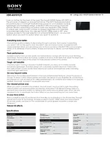 Sony XBR-46HX929 Guide De Spécification