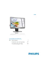 Philips LCD monitor with Ergo base, USB, Audio 201B2CS 201B2CS/00 User Manual