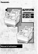 Panasonic uf-745 Manuel D'Instructions