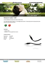 Conceptronic Network Cable 1.8M C07-031 Dépliant
