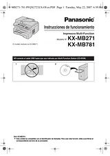 Panasonic KXMB781 Mode D’Emploi