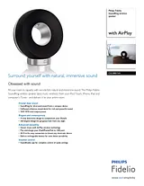 Philips SoundRing wireless speaker DS3881W DS3881W/37 用户手册