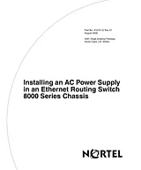 Nortel 8005 AC POWER SUPPLY 100V/240V 1140W/1462W Specification Guide