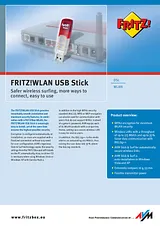 AVM FRITZ!WLAN USB Stick 20002325 Fascicule