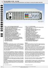 Ea Elektro Automatik EA Elektro-Automatik EA-ELR 91000-30 3U Electronic Load 0 - 30 A 0 - 1000 Vdc 0 - 7000 W 33200409 Data Sheet