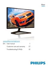 Philips LCD monitor with SmartImage 238C4QHSN 238C4QHSN/00 User Manual